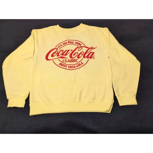 _Coca-Cola Other - Coca-Cola The Real Thing Classic Ivory & Red Sweatshirt Youth Sz XS
